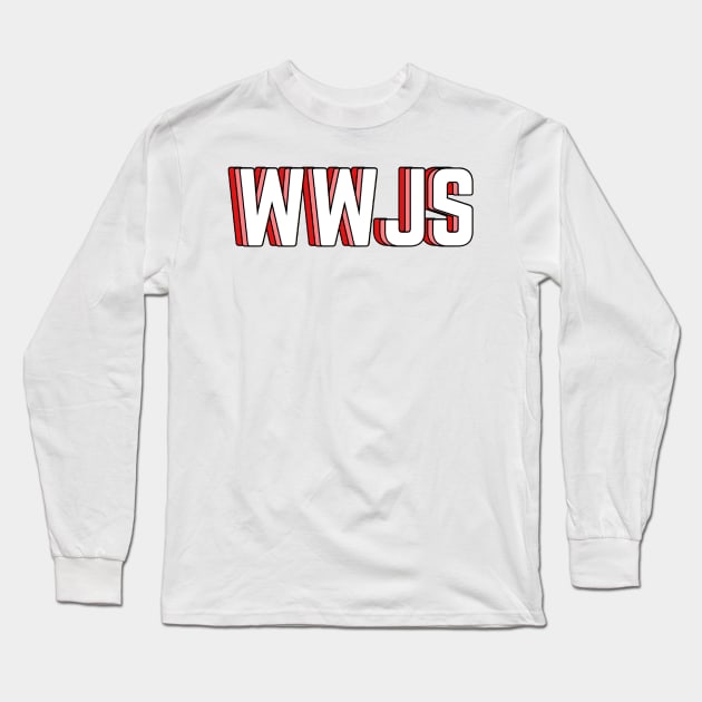 what would jesus say (red) Long Sleeve T-Shirt by mansinone3